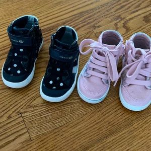 Geox Baby Girl Hightop Sneakers. Size 20